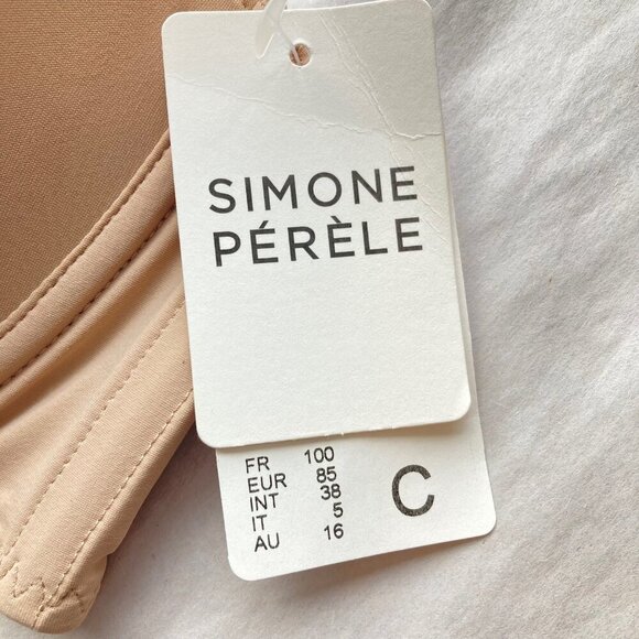 Simone Perele Delice Strapless Convertible Bra 38C Sand NWT - Picture 5 of 11